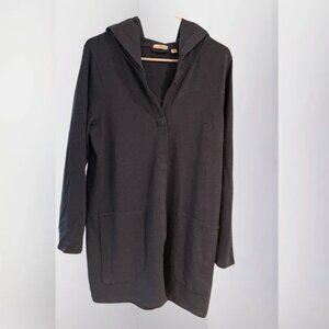 J.Jill | Pure Jill Hoodie Sweater Tunic | Blue | Medium | Pima Cotton Blend